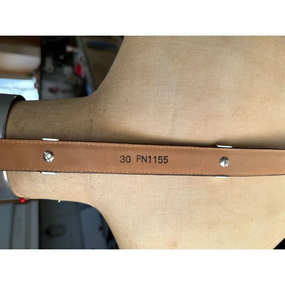 VTG Western Multicolor Leather Belt Size 30